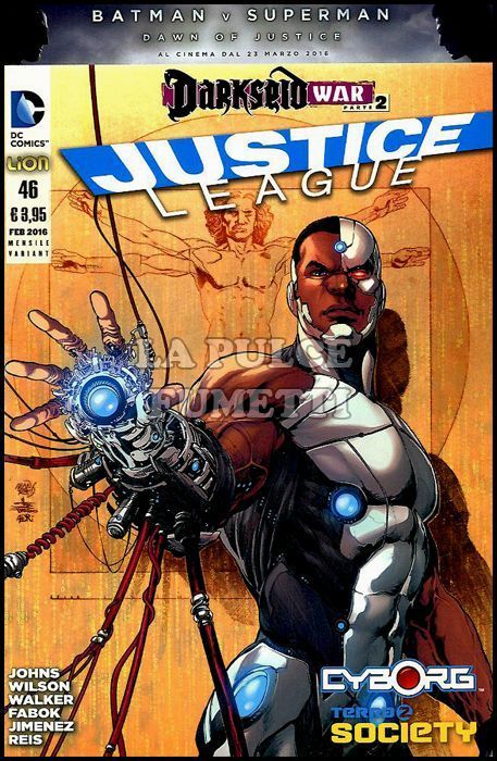 JUSTICE LEAGUE #    46 - VARIANT CYBORG - DARKSEID WAR 2